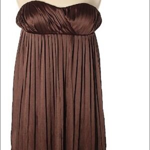 Scarlett Strapless A Line Pleated Dress